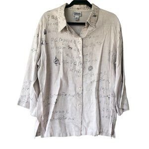 Chico's Design 100% Linen Size 3